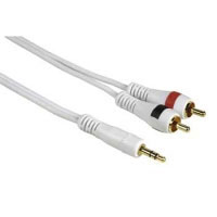 Hama Connection Cable MP3 - Amplifier, 3.5mm Jack - 2 RCA (phono), 2m (00014000)